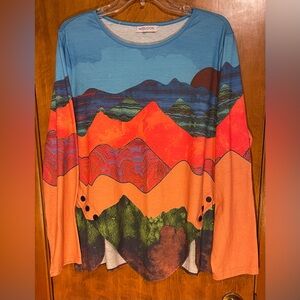 MISLOOK 2XL Soft, Colorful Top